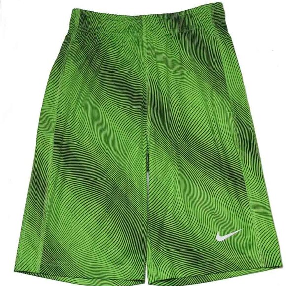 Nike Dri-Fit Athletic Shorts Green Black Men's SLIM FIT Medium - Picture 1 of 2